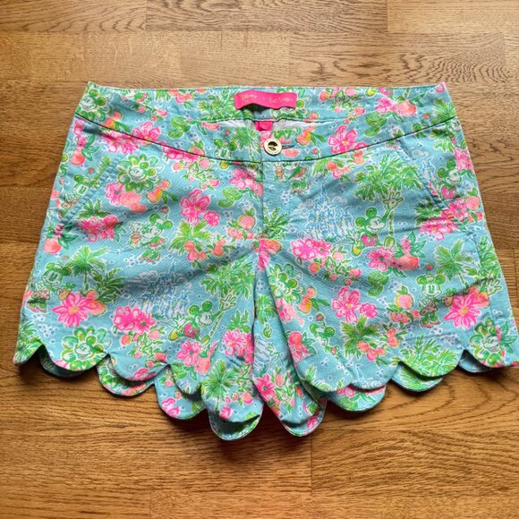 Lilly Pulitzer Pants - Lilly Pulitzer x Disney Parks Buttercup Shorts Lilly Loves Disney Size 2